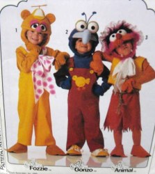 9346 BABY MISS PIGGY, KERMIT MUPPET PATTERN 2-8